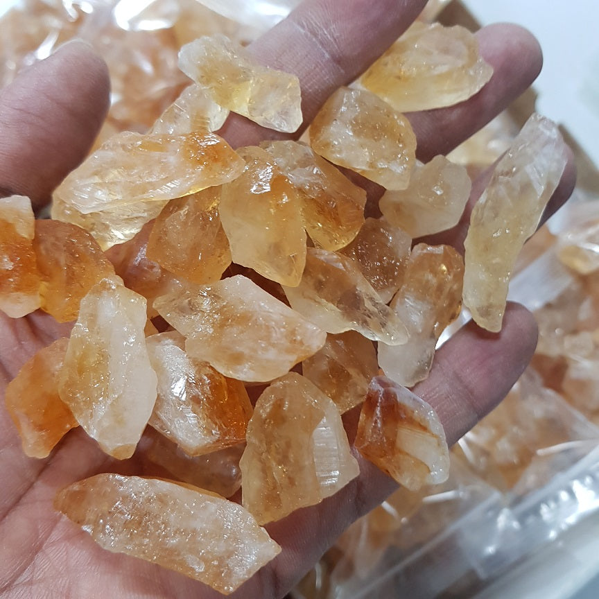 Rough - Citrine-SM *A - 200gms (15-25pc) Rough - Citrine-SM *A - 200gms (15-25pc)
